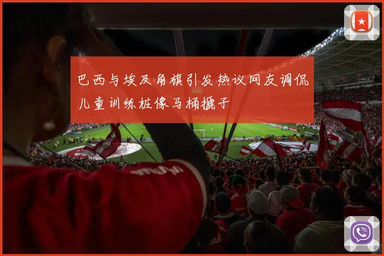 巴西与埃及角旗引发热议网友调侃儿童训练桩像马桶搋子